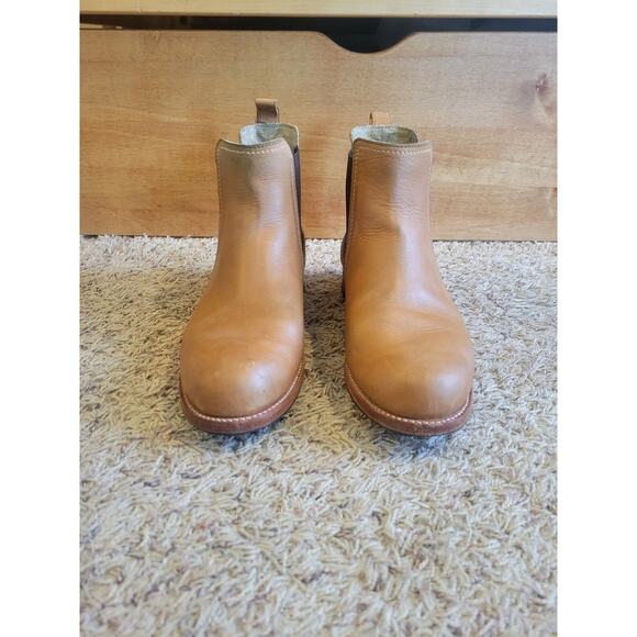 Adelante Shoe Co Leather Chelsea Boot sz 11.5 B The Mendoza in desert light tan - Picture 3 of 9